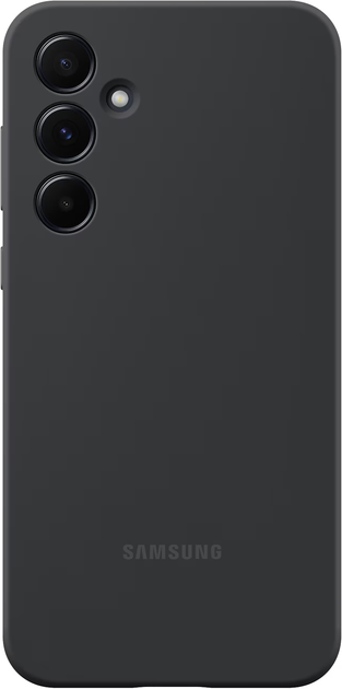 Панель Samsung Silicone Case для Samsung Galaxy A55 Black (EF-PA556TBEGWW) - зображення 3