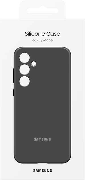 Панель Samsung Silicone Case для Samsung Galaxy A55 Black (EF-PA556TBEGWW) - зображення 7