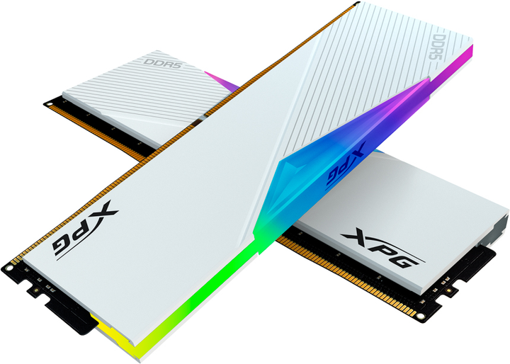 Оперативна пам'ять ADATA DDR5-6400 32768MB PC5-51200 (Kit of 2x16384) XPG Lancer RGB White (AX5U6400C3216G-DCLARWH) - зображення 5