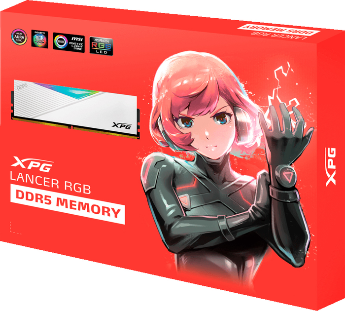 Оперативна пам'ять ADATA DDR5-6400 32768MB PC5-51200 (Kit of 2x16384) XPG Lancer RGB White (AX5U6400C3216G-DCLARWH) - зображення 6