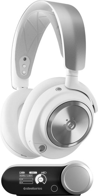 Zestaw słuchawkowy SteelSeries Arctis Nova Pro Wireless White (SS61524) - obraz 1