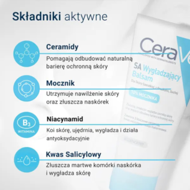 Бальзам для обличчя CeraVe SA Розгладжуючий для дуже сухої шкіри 177 мл (5902503255299) - зображення 4