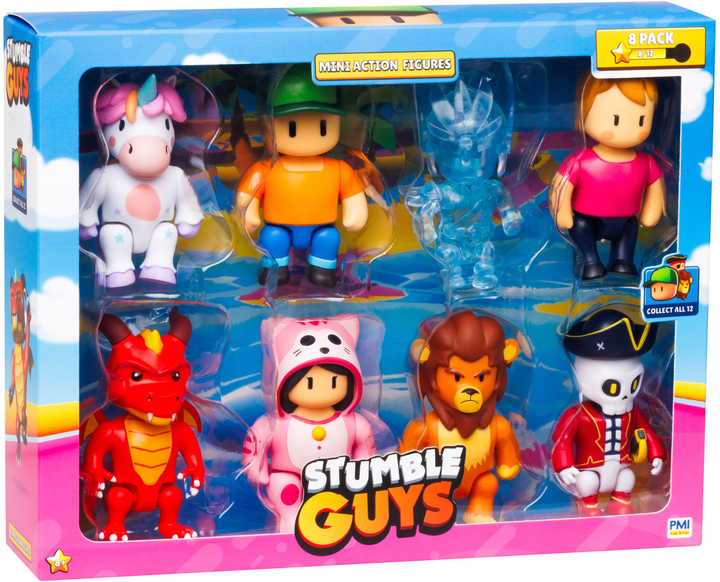 Zestaw mini figurek Kids World Stumble Guys Deluxe Box B 8 sztuk (7290117589380) - obraz 1