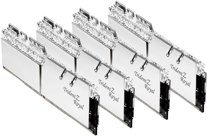 Pamięć RAM G.Skill DDR4-3600 65536MB PC4-28800 (Kit of 4x16384) Trident Z Royal Silver (F4-3600C16Q-64GTRSC) - obraz 2