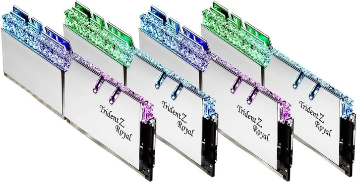 Pamięć RAM G.Skill DDR4-4000 131072MB PC4-32000 (Kit of 4x32768) Trident Z Royal Silver (F4-4000C18Q-128GTRS) - obraz 1