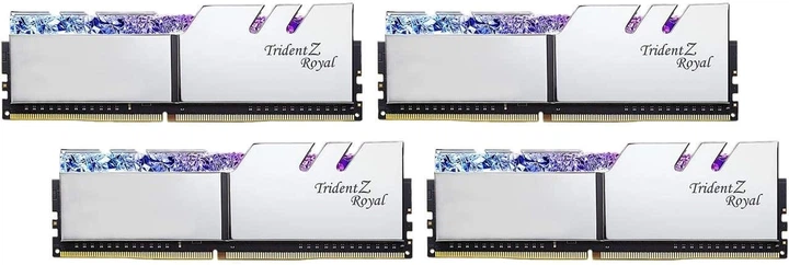 Pamięć RAM G.Skill DDR4-4000 131072MB PC4-32000 (Kit of 4x32768) Trident Z Royal Silver (F4-4000C18Q-128GTRS) - obraz 3