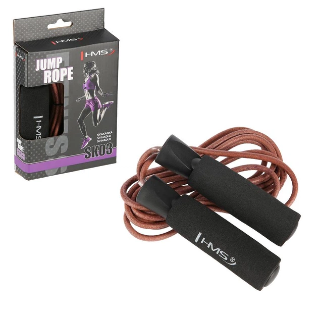 Скакалка шкіряна HMS SK03 JUMP ROPE - Фото 2 Скакалка шкіряна HMS SK03 JUMP ROPE - изображение 2