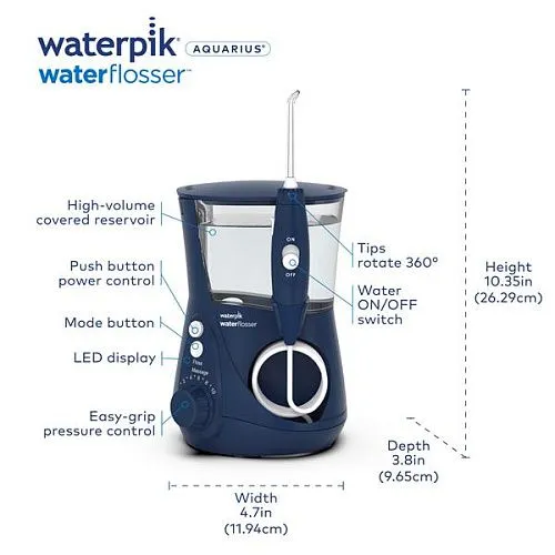 Іригатор Waterpik WP-663 Aquarius Professional Water Flosser синій - изображение 6