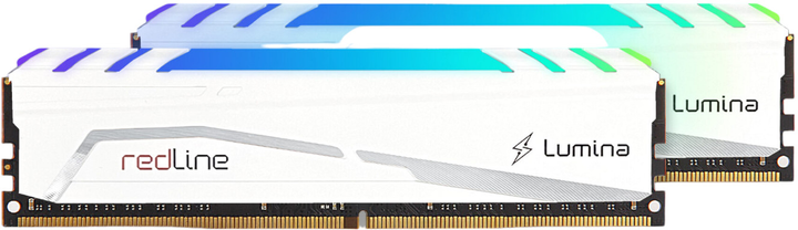 Pamięć RAM Mushkin DDR4-3600 16384MB PC4-28800 (Kit of 2x8192) Redline Lumina RGB White (MLB4C360EKKT8GX2) - obraz 1