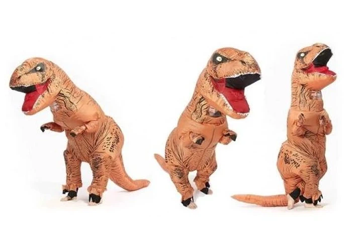 Надувной костюм Тираннозавра T-Rex для вечеринок - изображение 4