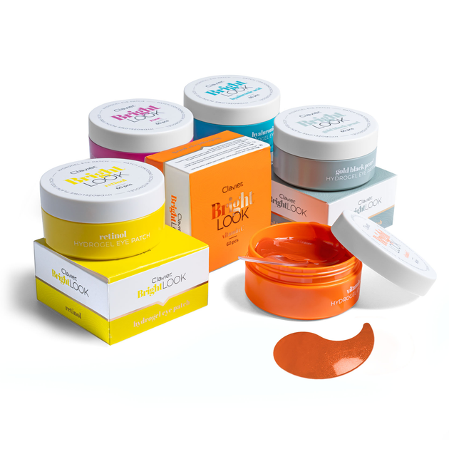Гідрогелеві патчі для шкіри навколо очей Clavier Bright Look Vitamin C 60 шт (5907996057252) - зображення 4