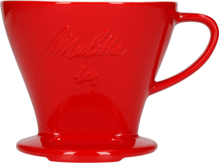 Dripper do kawy Melitta 1x4 porcelanowy Czerwony (4006508219032) - obraz 1