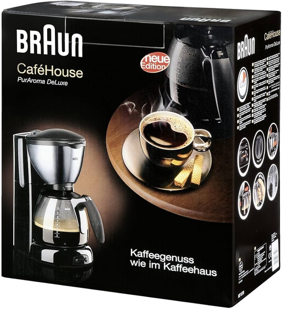 Ekspres do kawy przelewowy Braun CafeHouse PurAroma DeLuxe KF570/1 - obraz 2