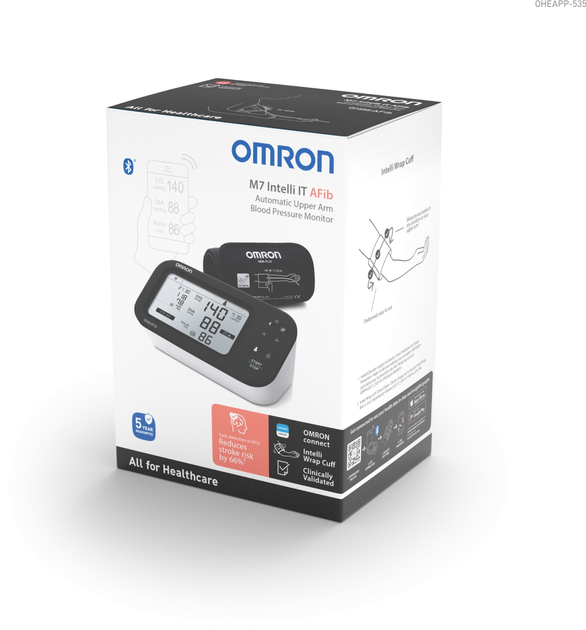 Тонометр Omron M7 Intelli IT AFIB (HEM-7380T1-EBK) - зображення 5