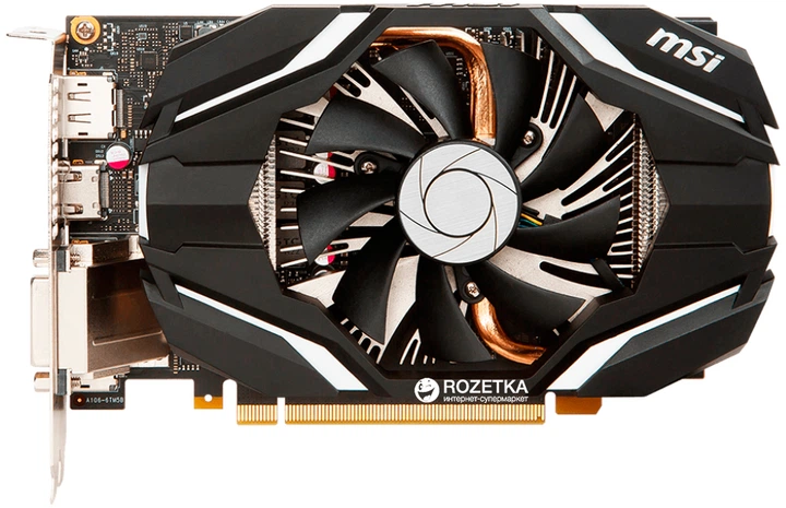 Видеокарта MSI PCI-Ex GeForce GTX 1060 OC 6GB GDDR5 (192bit) (1544