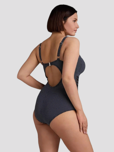 Купальник злитий Fuba 291082 чорний; білий 60 (7XL) повнота грудей 3C 4D 5E; стегна 131-135 см - зображення 3