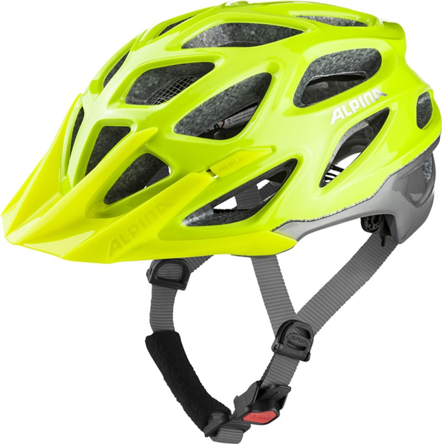 Kask rowerowy Alpina Mythos 3.0 L.E. 57-62 cm Bright Green-Grey Glossy (4003692310873) - obraz 1