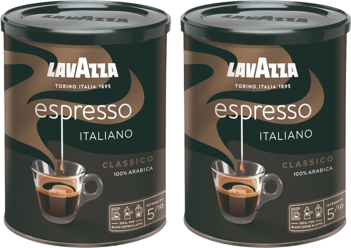 Kawa mielona Lavazza Espresso Classico 2 x 250 g (8000070018877/2) - obraz 1