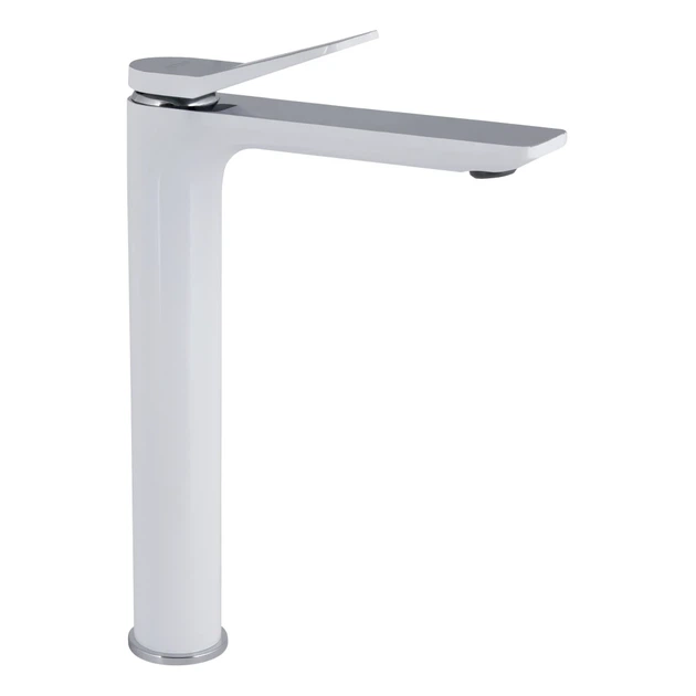 Смеситель для раковины высокий Qtap Presto QTPRE269CRW45577 Chrome/White хром/белый - изображение 6