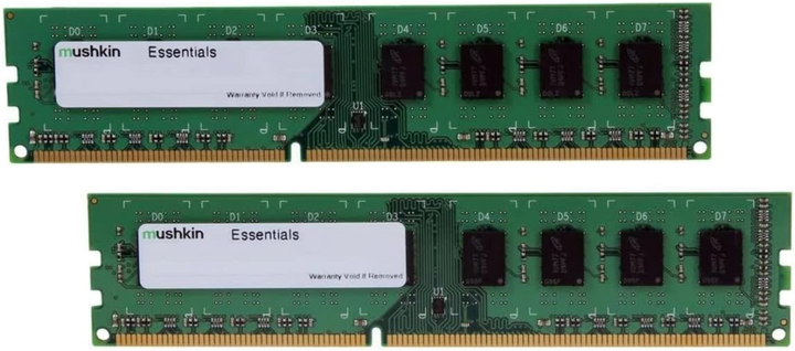 Оперативна пам'ять Mushkin DDR3-1066 4096MB PC3-8500 (Kit of 2x2048) Essentials (873648004613) - зображення 2