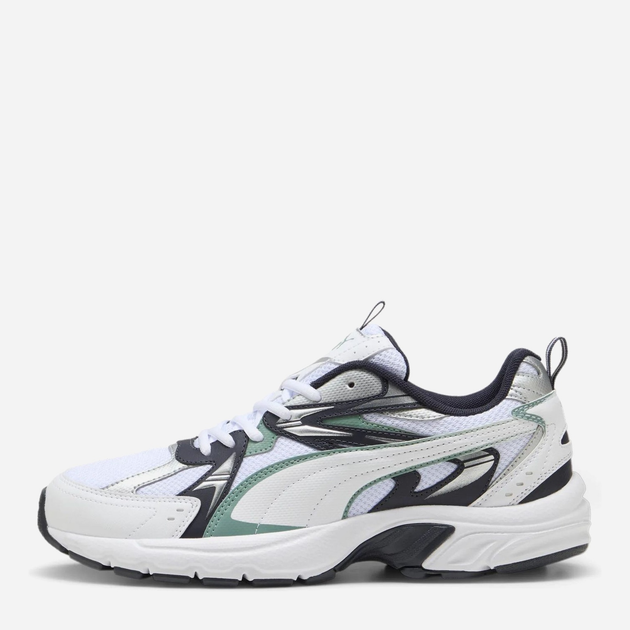 Чоловічі кросівки Puma Milenio Tech 39232213 40.5 (7UK) 26 см Puma White-Green Moon-New Navy (4067983905612) - зображення 3