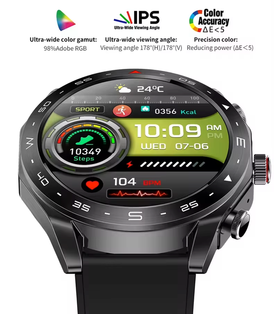 Смарт-годинник 2 в 1 VHG T95, Black 1,52-дюймовий IPS-екран з підтримкою Bluetooth-гарнітури - Фото 8 Смарт-годинник 2 в 1 VHG T95, Black 1,52-дюймовий IPS-екран з підтримкою Bluetooth-гарнітури - изображение 8
