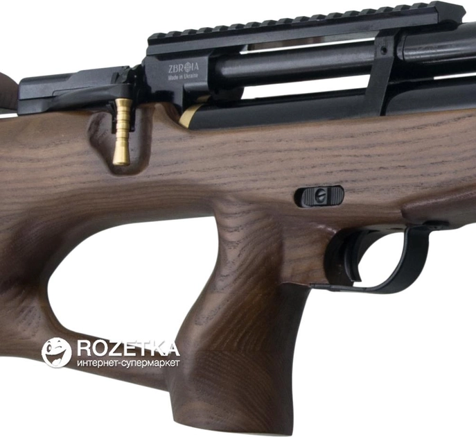 Пневматична гвинтівка Zbroia PCP Козак 450/220 4.5 мм Коричнева (25586) - зображення 2