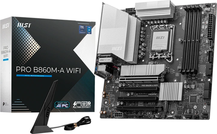 Материнська плата MSI PRO B860M-A Wi-Fi (s1851, Intel B860, PCI-Ex16) - зображення 5