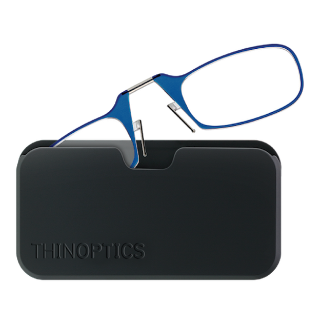 Очки для чтения Thinoptics +2.50 Голубые + Чехол универсальный Черный ...