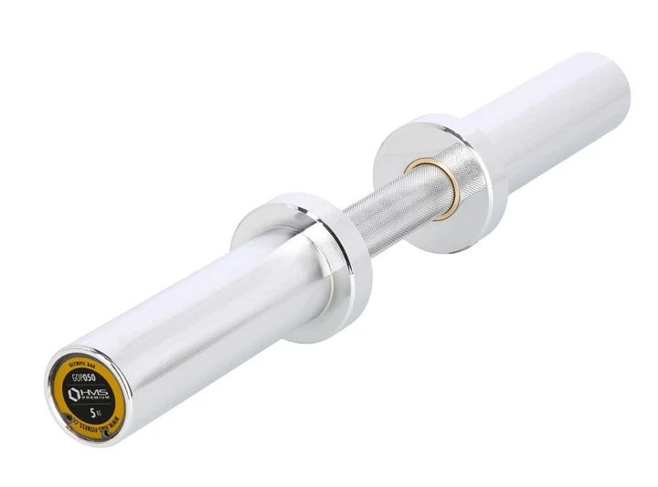 Гриф короткий із затискачами HMS 5 кг 50 см GOP050 (5907695558203) - зображення 6