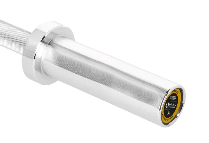 Гриф короткий із затискачами HMS 5 кг 50 см GOP050 (5907695558203) - зображення 7