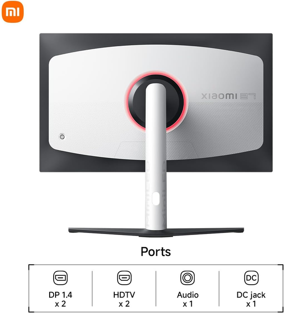 Монитор 27" Xiaomi Mini LED Gaming Monitor G Pro 27i (ELA5585EU) Mini LED 1152 zones / Fast IPS QHD / 180Hz / 1ms GtG / 8-bit + FRC / 99% DCI-P3 / DisplayHDR 1000 / Adaptive-Sync / Free-Sync / G-Sync Compatible - изображение 5