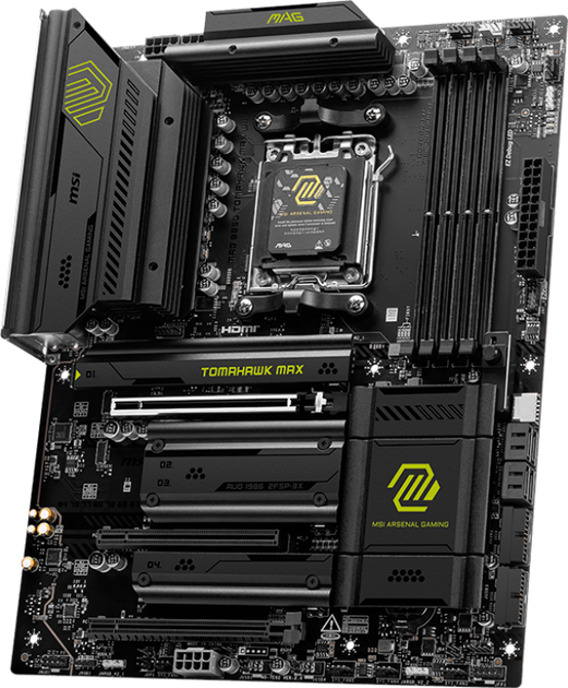 Материнская плата MSI MAG B850 Tomahawk Max Wi-Fi (sAM5, AMD B850, PCI-Ex16) - изображение 2