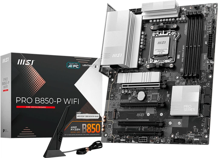 Материнська плата MSI PRO B850-P Wi-Fi (sAM5, AMD B850, PCI-Ex16) - зображення 5