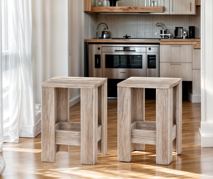 Табуретка Tobi Sho Т-1 для кухни, столовой, терассы 320х320х450 Дуб сонома в комплекте 2 шт - Фото 1 Табуретка Tobi Sho Т-1 для кухни, столовой, терассы 320х320х450 Дуб сонома в комплекте 2 шт - изображение 1