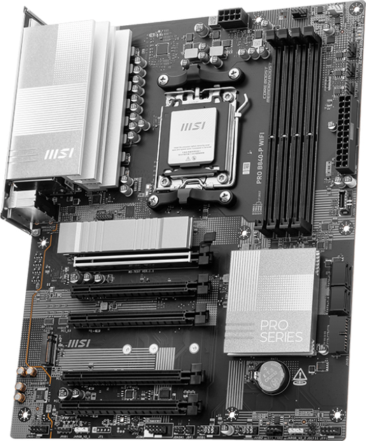 Материнская плата MSI PRO B840-P Wi-Fi (sAM5, AMD B840, PCI-Ex16) - изображение 3