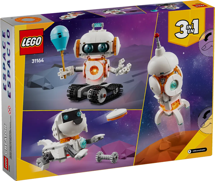 Конструктор LEGO Creator 3in1 Космічний робот 281 елемент (31164) - зображення 1