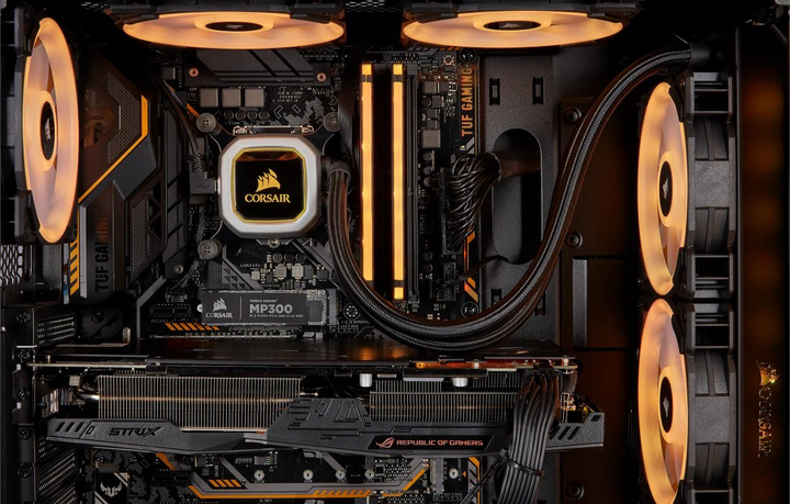 Оперативна пам'ять Corsair DDR4-3200 16384MB PC4-25600 (Kit of 2x8192) Vengeance RGB Pro Black (CMW16GX4M2E3200C16-TUF) - зображення 6
