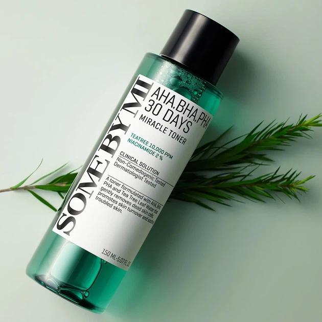 Тонер кислотный очищающий для проблемной кожи Some By Mi AHA BHA PHA 30 Days Miracle Toner 150 ml - Фото 2 Тонер кислотный очищающий для проблемной кожи Some By Mi AHA BHA PHA 30 Days Miracle Toner 150 ml - изображение 2
