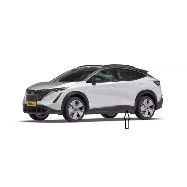 Накладка нижня, спідниця ( чорний глянець ) лівих задніх дверей Nissan Ariya ( 82871-5MT5A-B222 ) - зображення 3