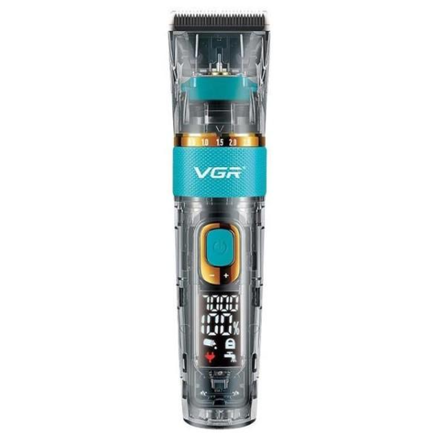 Профессиональная машинка для стрижки волос на аккумуляторе VGR V-695 с LED дисплеем и керамическими ножами IPX7 - изображение 2