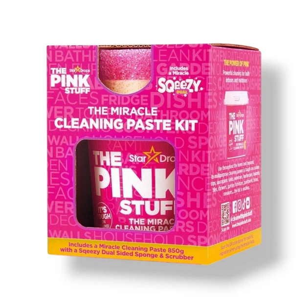 Набір для прибирання The Pink Stuff Cleaning Paste Kit Sqeezy, (Паста 850 г+ Губка) - зображення 2
