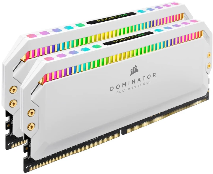 Оперативна пам'ять Corsair DDR4-3200 32768MB PC4-25600 (Kit of 2x16384) Dominator Platinum RGB White (CMT32GX4M2E3200C16W) - зображення 3
