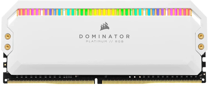 Оперативна пам'ять Corsair DDR4-3200 32768MB PC4-25600 (Kit of 2x16384) Dominator Platinum RGB White (CMT32GX4M2E3200C16W) - зображення 5