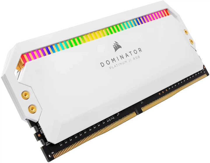 Оперативна пам'ять Corsair DDR4-3200 32768MB PC4-25600 (Kit of 2x16384) Dominator Platinum RGB White (CMT32GX4M2E3200C16W) - зображення 6