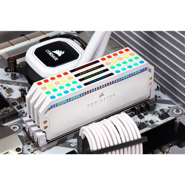 Оперативна пам'ять Corsair DDR4-3200 32768MB PC4-25600 (Kit of 2x16384) Dominator Platinum RGB White (CMT32GX4M2E3200C16W) - зображення 10
