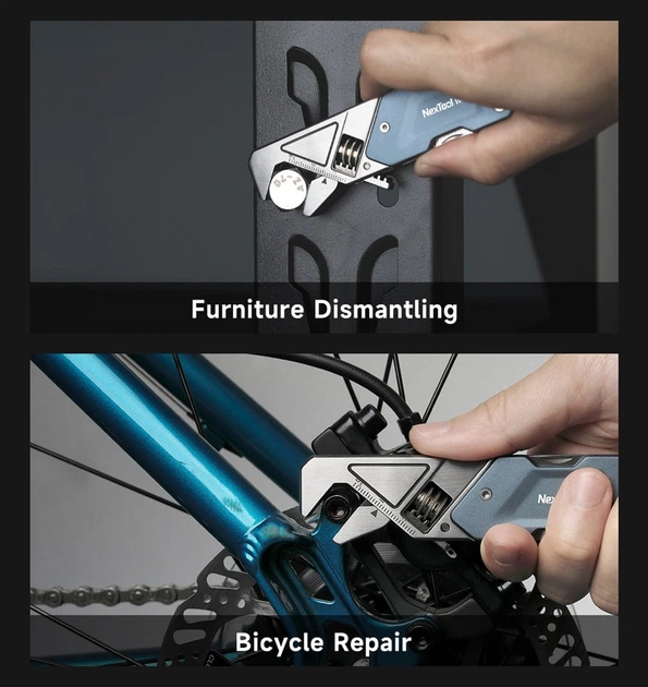 Multitool klucz płaski Xiaomi NexTool Light Duty Wrench W1 6 w 1 wielofunkcyjne narzędzie (NE20238) - obraz 8