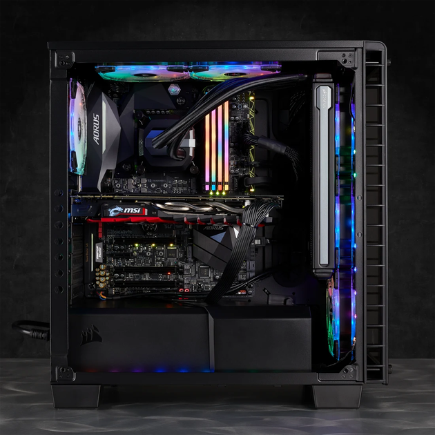 Оперативна пам'ять Corsair DDR4-3600 32768MB PC4-28800 (Kit of 4x8192) Vengeance RGB Pro Black (CMW32GX4M4C3600C18) - зображення 6