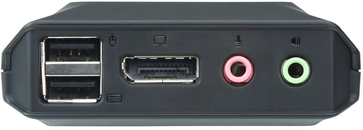 Przełącznik KVM ATEN CS22DP USB-C DisplayPort 4K Black (CS22DP-AT) - obraz 3