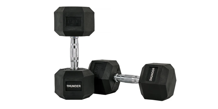 Гантель шестигранна THUNDER 15 кг - Фото 4 Гантель шестигранна THUNDER 15 кг - изображение 4